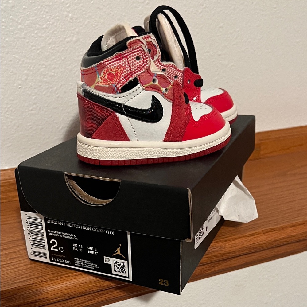Jordan Kids Sneakers - Red, Black, and White